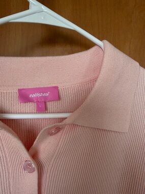 Edikted pink Polo Sweater